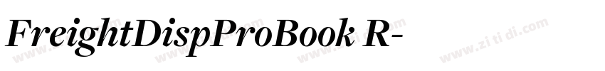 FreightDispProBook R字体转换